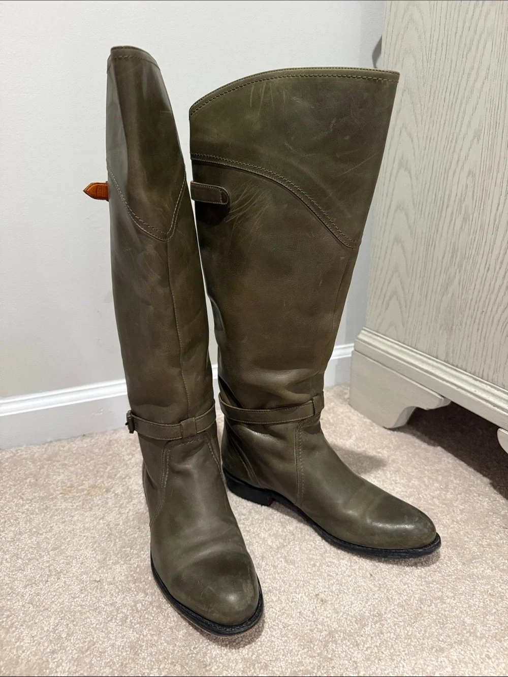 Any offers accepted 🎉Frye Olive Green Dorado Leather Riding Boots